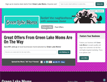 Tablet Screenshot of greenlake.dealmoms.com