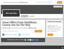 Tablet Screenshot of canton.dealmoms.com